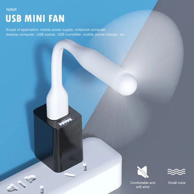 YF Tech New Style Mini Flexible Bendable USB Fan for Power Bank