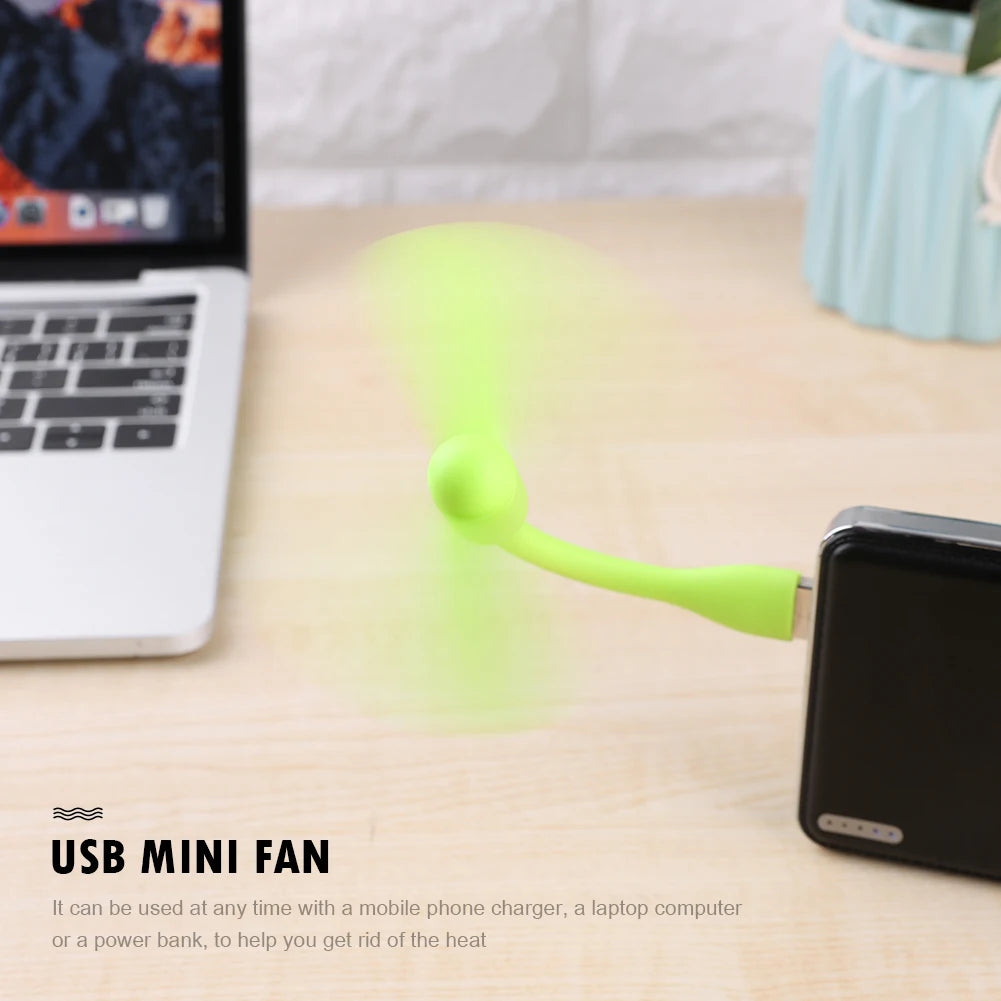 YF Tech New Style Mini Flexible Bendable USB Fan for Power Bank