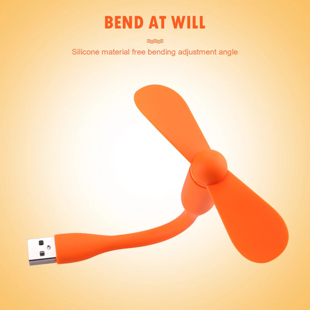 YF Tech New Style Mini Flexible Bendable USB Fan for Power Bank