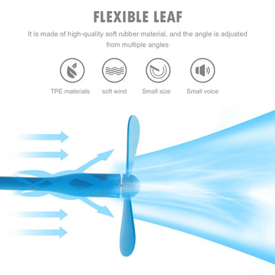 YF Tech New Style Mini Flexible Bendable USB Fan for Power Bank