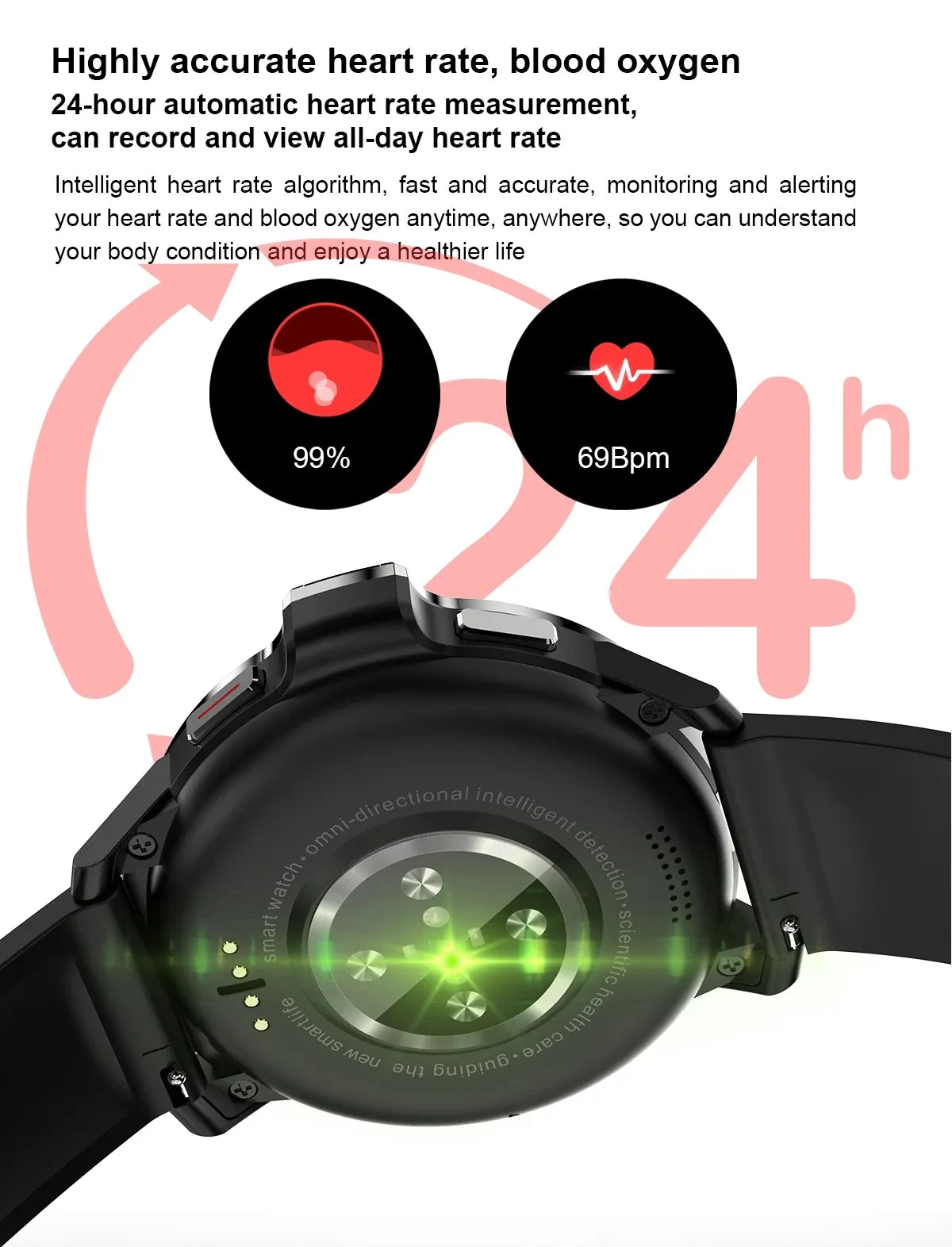 High-Tech LEMFO LEMP smart watch for Men & Women