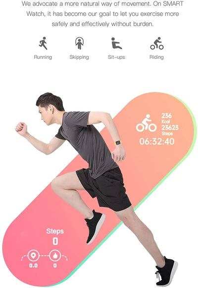 Smart Digital Watch for Xiaomi IOS Men Women Bluetooth Fitness Tracker