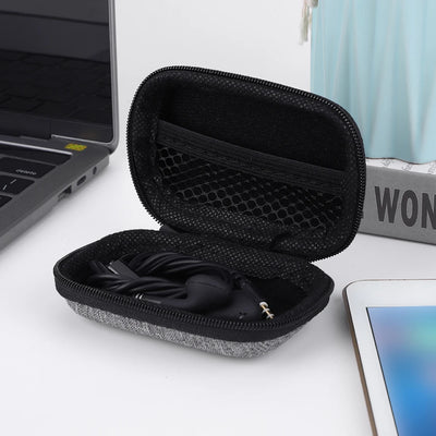 Small Earphone Storage Bags Hard Shell Data Cable Organizer